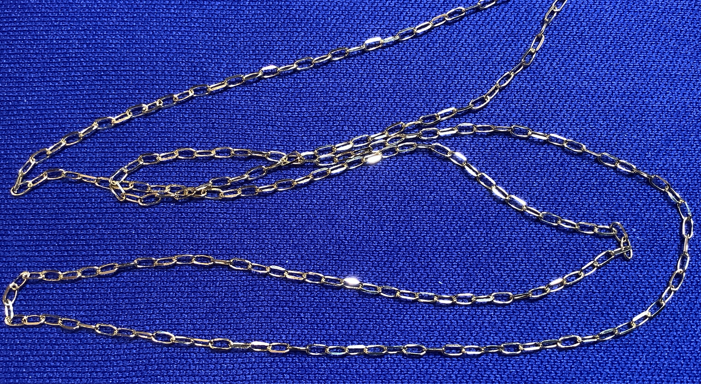20” 14k yellow gold d/c Forzentina chain 1.10mm