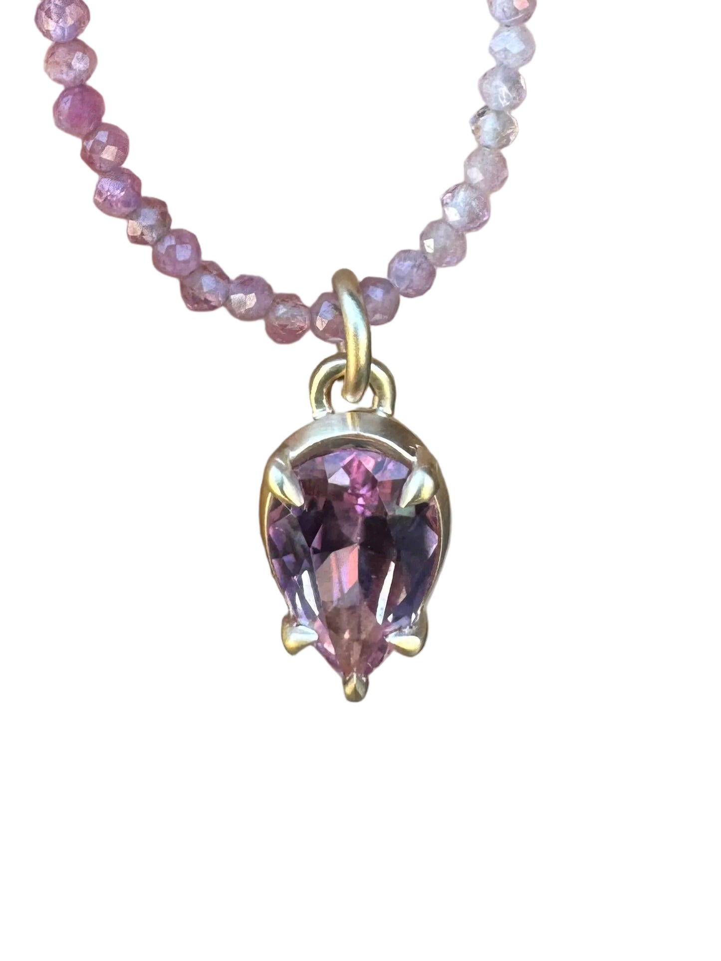 14k Yellow Gold 1.72ct Himalaya Mine (CA) Pink Tourmaline Pendant