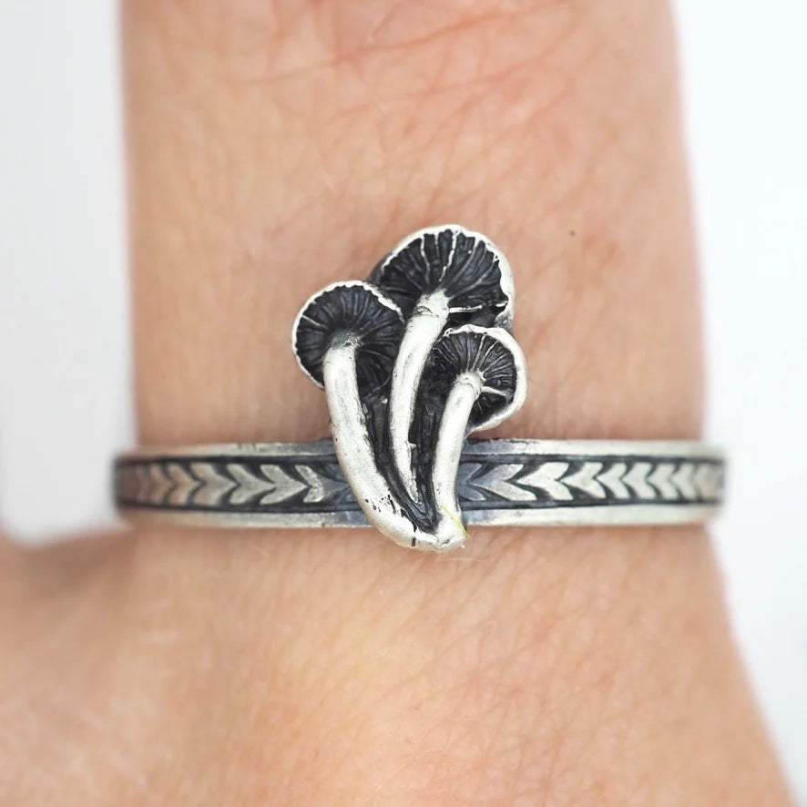 Mushroom Stacker sterling silver by kimi