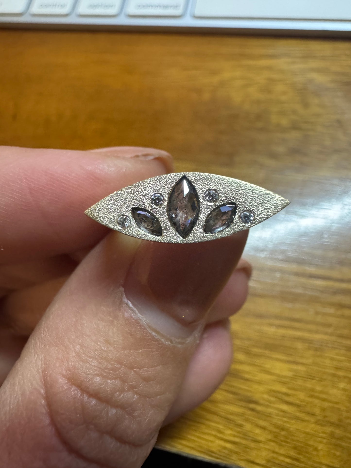 Diamond Signet Ring 14k Yellow Gold