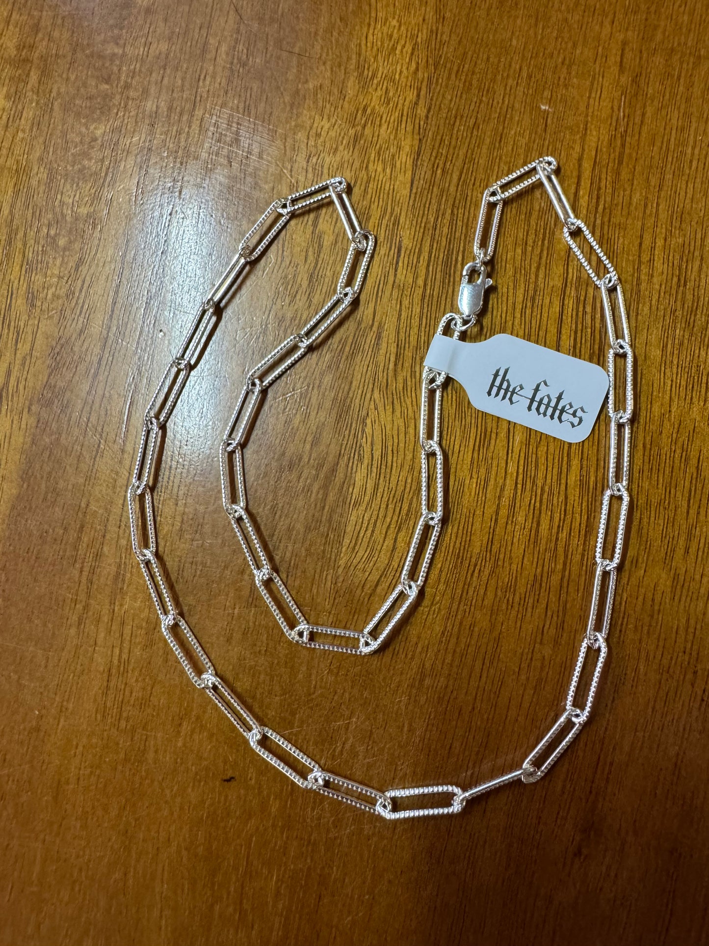 18" SS Elongated Oval Cable Chain 3.8mm