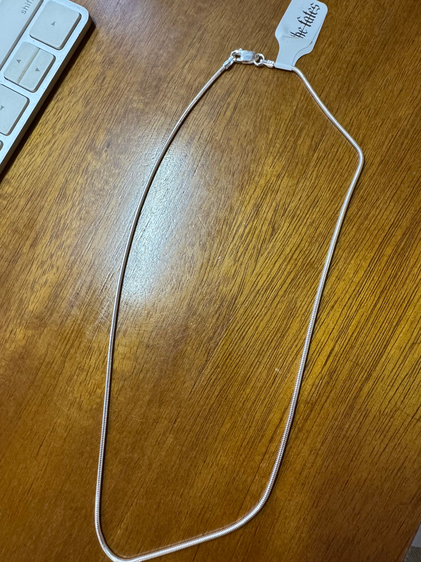 16" SS Unseamed Snake Chain 1.4mm