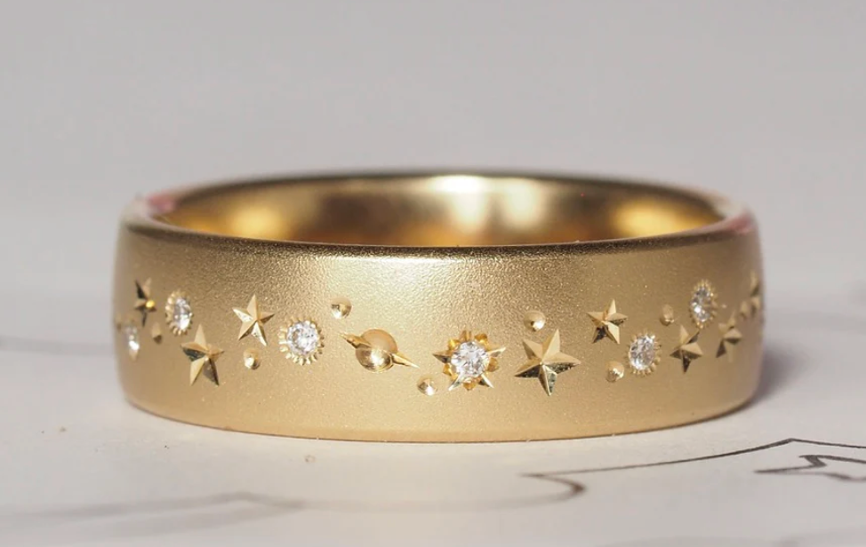 6mm Rounded Flat Celestial Band