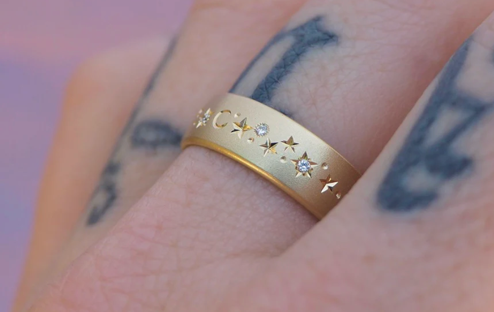 6mm Rounded Flat Celestial Band