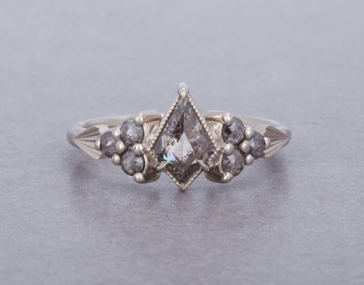14k White Gold Diamond Juniper Ring