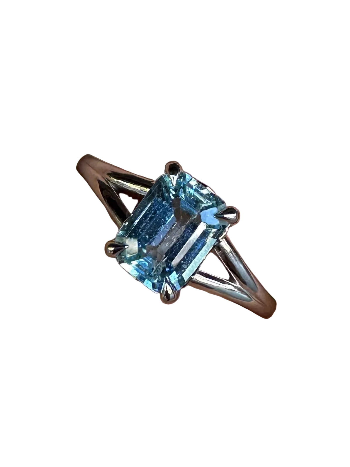 1.47ct Aquamarine Hazel 14K White Gold