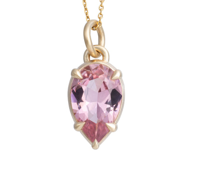 14k Yellow Gold 1.72ct Himalaya Mine (CA) Pink Tourmaline Pendant
