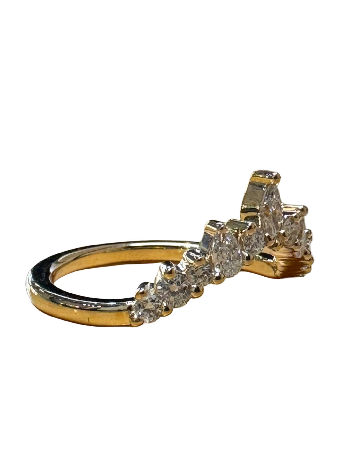 Diadem with Extra Diamonds 14K Yellow Gold