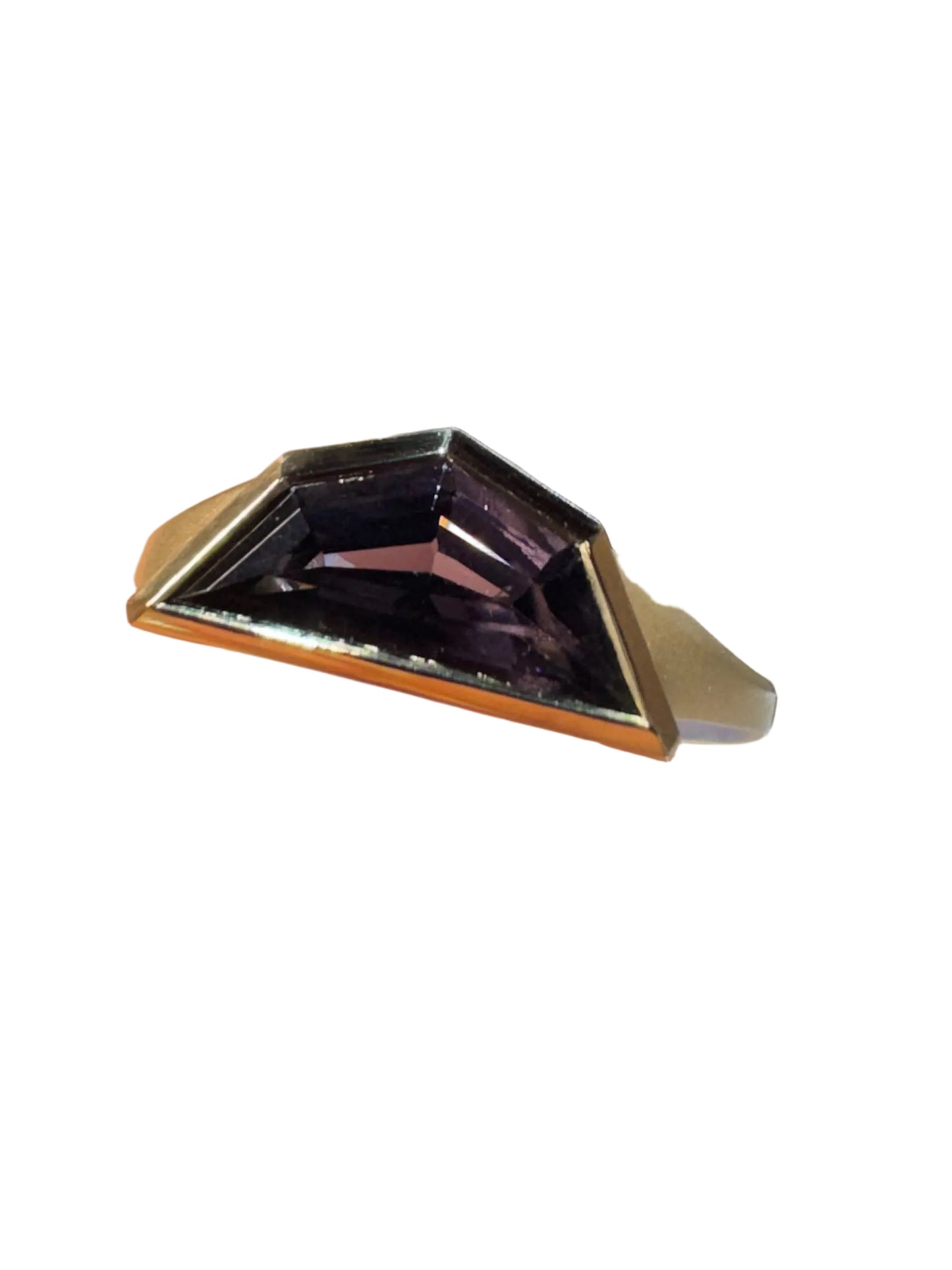 1.77ct Purple Spinel Ring 14K Yellow Gold