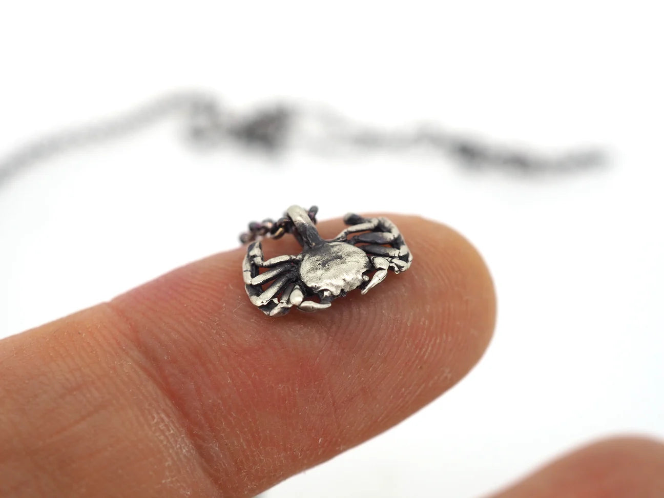 Sterling Silver Crab Pendant