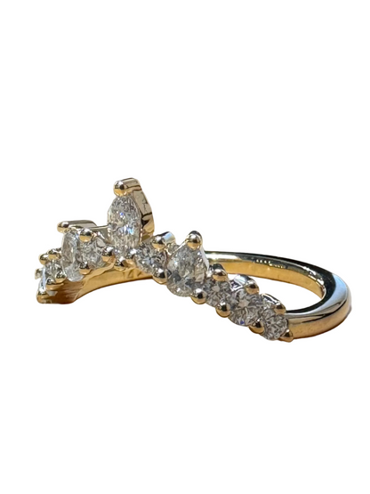 Diadem with Extra Diamonds 14K Yellow Gold