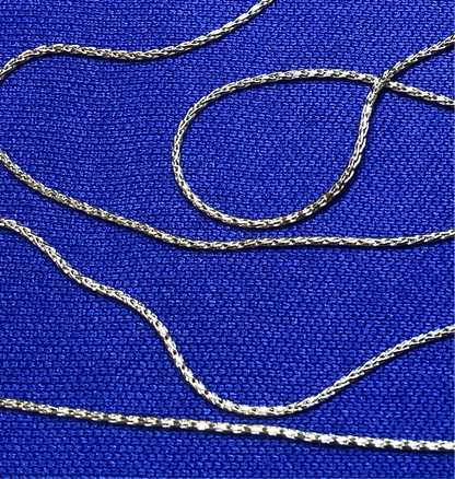 18” 14k yellow gold round wheat chain 0.85mm