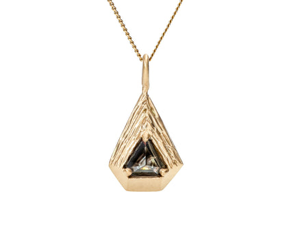 14k Yellow Gold Phantom Diamond Pendant
