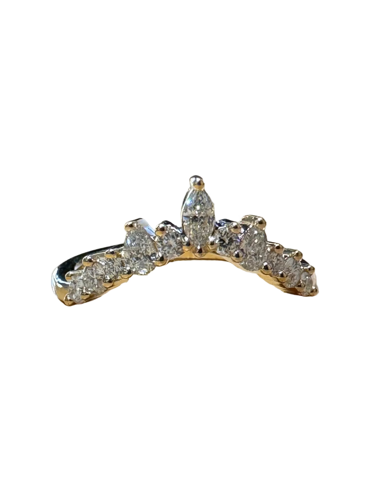 Diadem with Extra Diamonds 14K Yellow Gold