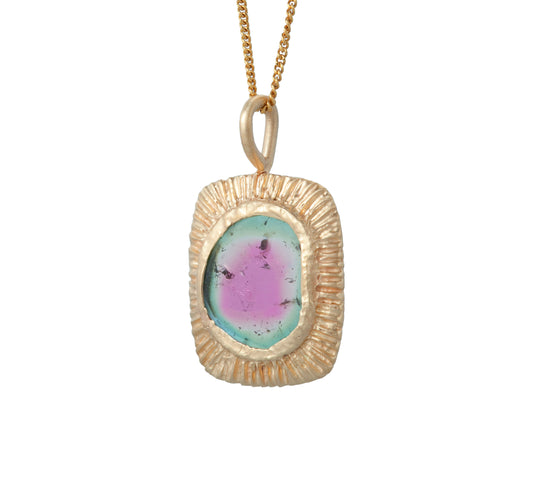 Tourmaline Tablet Pendant