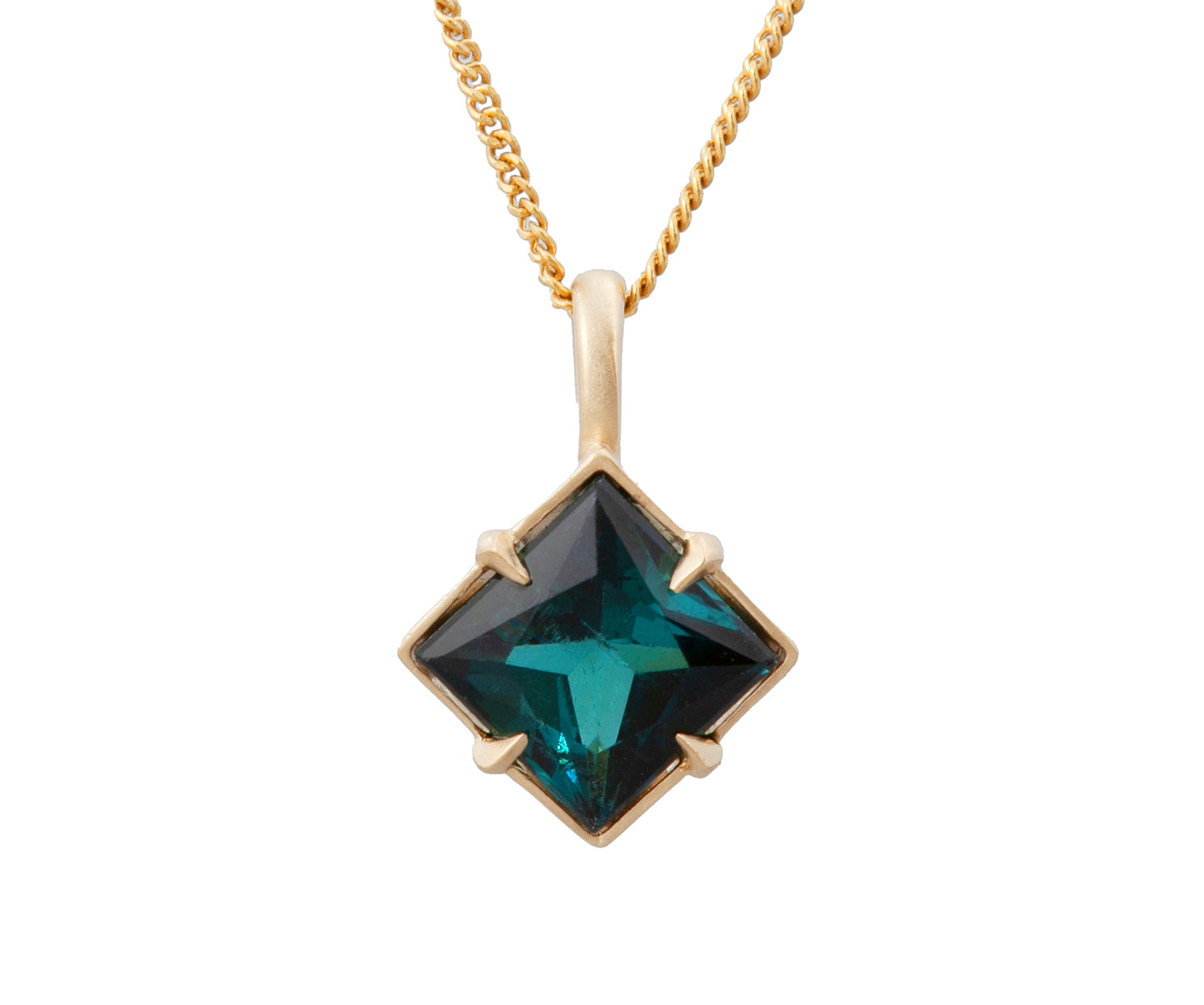 Blue Tourmaline Pendant