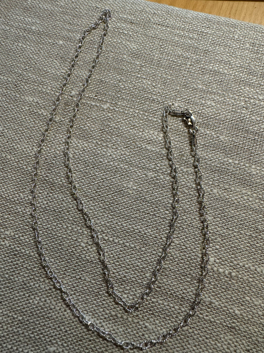 Sterling Textured Forzentina 2.15mm Chain 20”