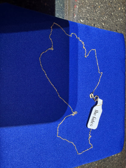 16” Cable Chain 0.65mm 14k Yellow Gold