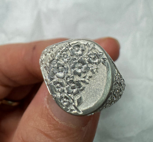 Sterling Silver Dogwood - Size 9