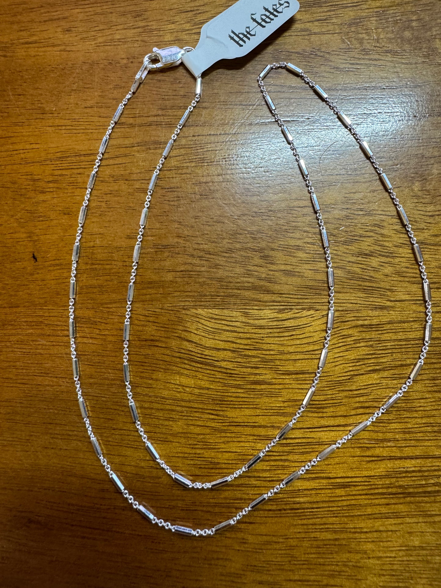 18" SS Bar and Link Chain 1.2mm