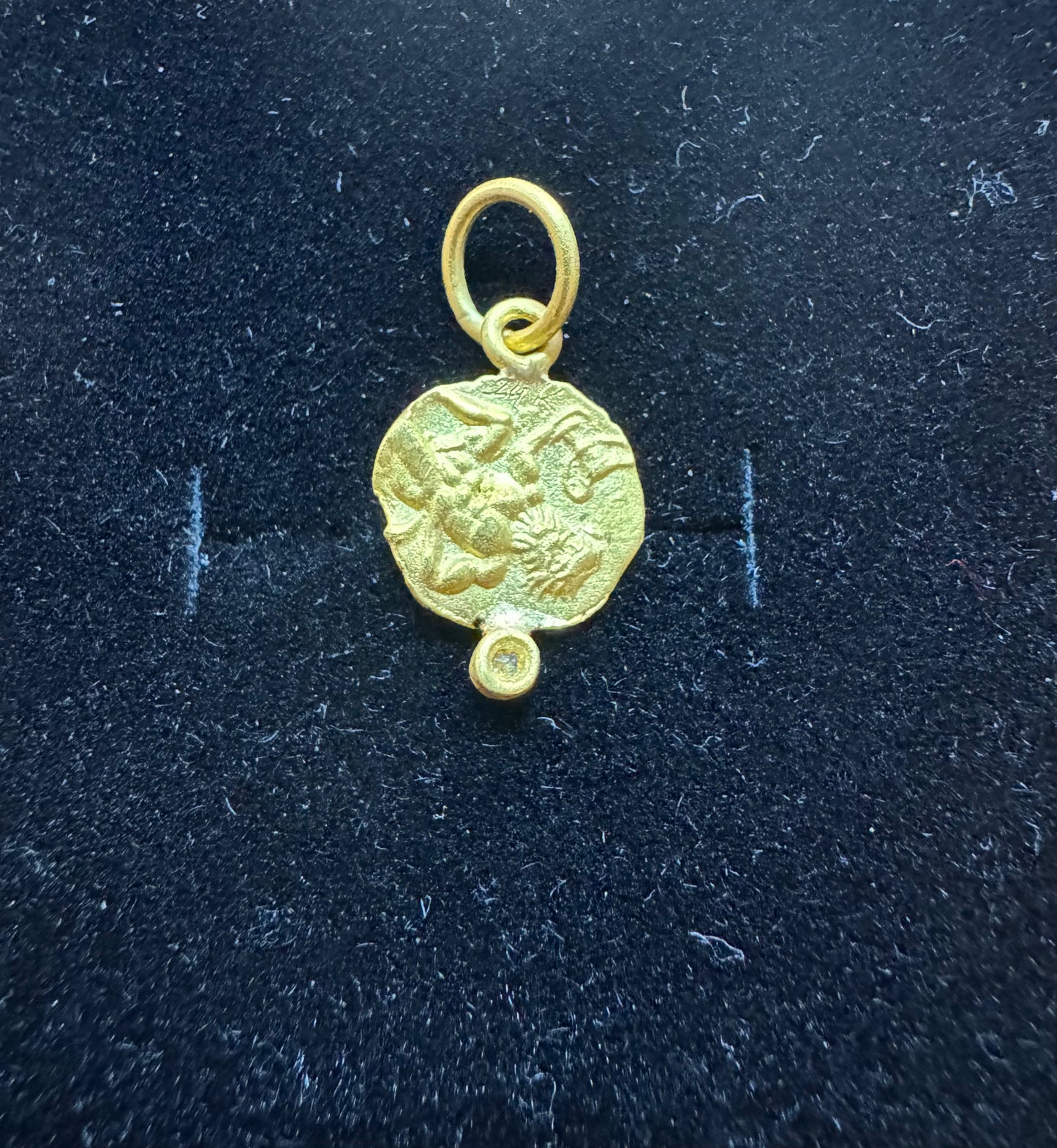 24k Gold Medallion Pendant - Prehistoric Works