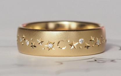 6mm Rounded Flat Celestial Band