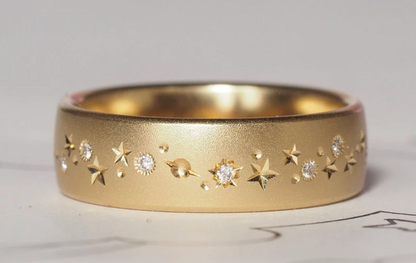 6mm Rounded Flat Celestial Band