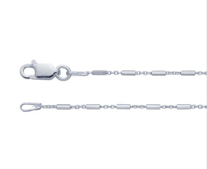 18" SS Bar and Link Chain 1.2mm