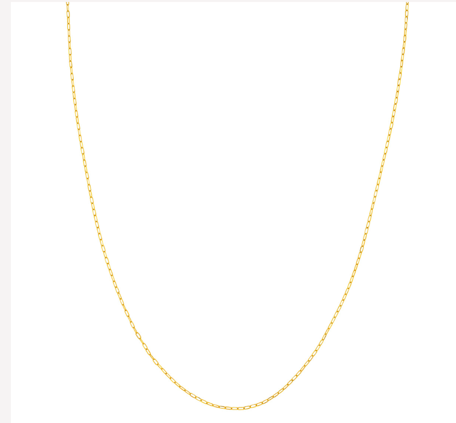 20” 14k yellow gold d/c Forzentina chain 1.10mm